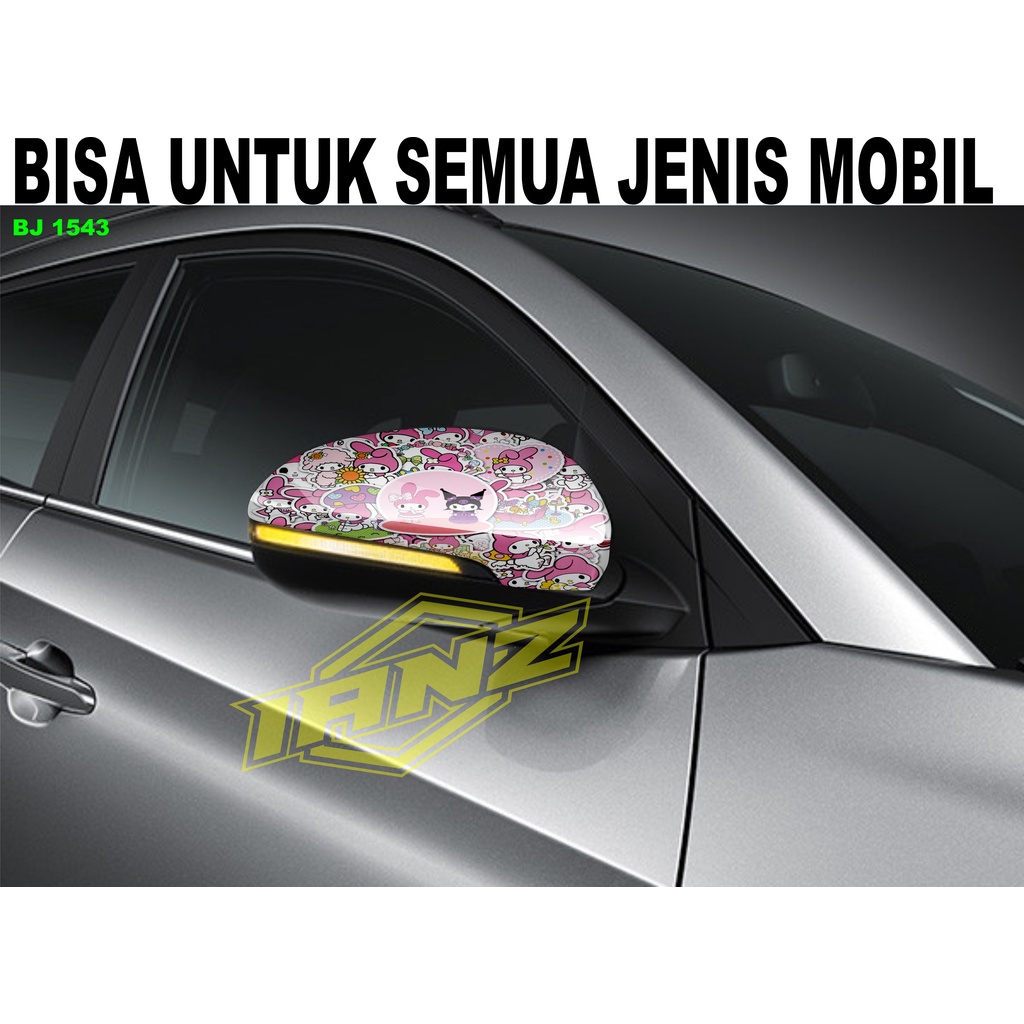 STIKER SPION MOBIL KARTUN PINK  / STIKER MOBIL / STIKER SPION