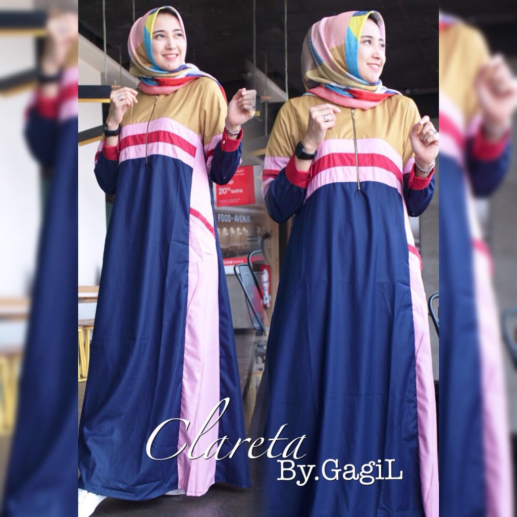 GAMIS MODERN ORIGINAL CLARETA DRESS BY GAGIL (NAVY)