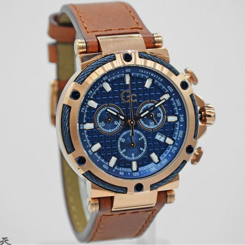 Jam Tangan Pria Guess Collection Gc Y54005G7MF Original Swiss Made