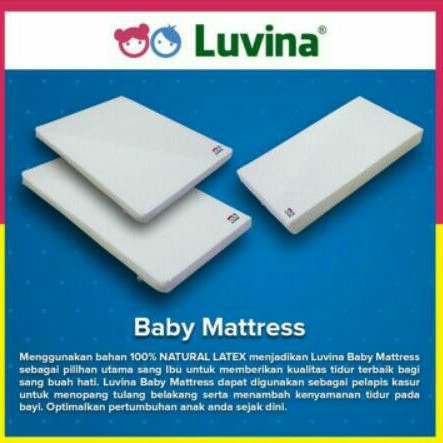Luvina Baby Mattress 60x120x8 / Matras Latex Bayi / Kasur Latex Bayi
