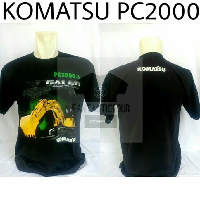 Kaos Komatsu PC-2000 Hitam - Hitam, M