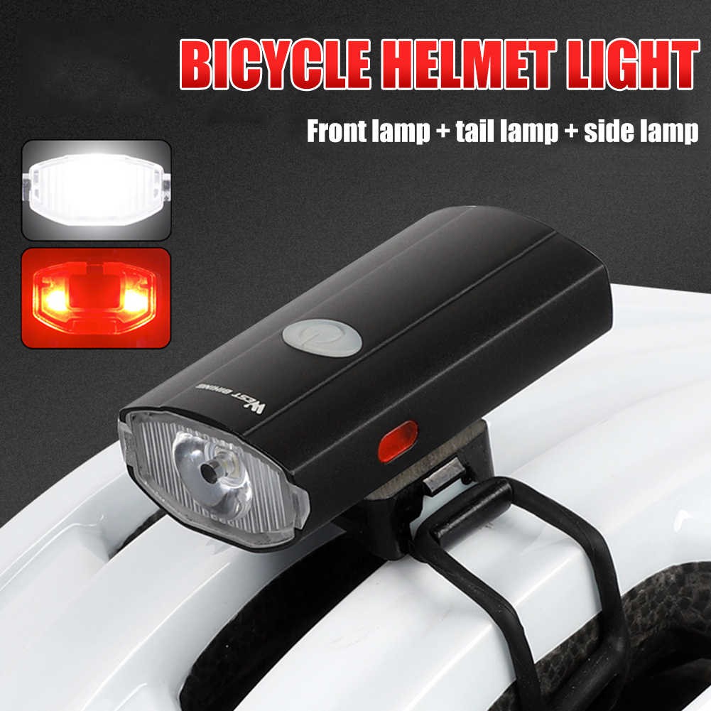 YGRETTE - UNIVERSAL BICYCLE LIGHT HELMET HELM BIKING Lampu Sepeda LED Rechargeable 300 Lumens