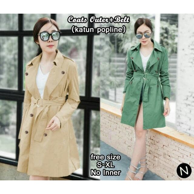 Jual coats outer belt baju wanita murah baju wanita grosir baju grosir Berkualitas