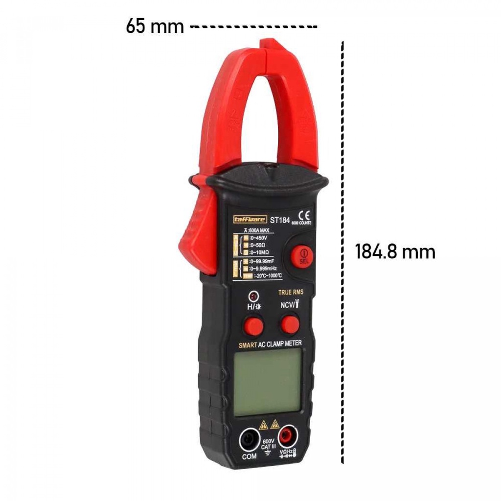 Tang Amper Multimeter Multitester Digital Voltage Tester Clamp Prob ST