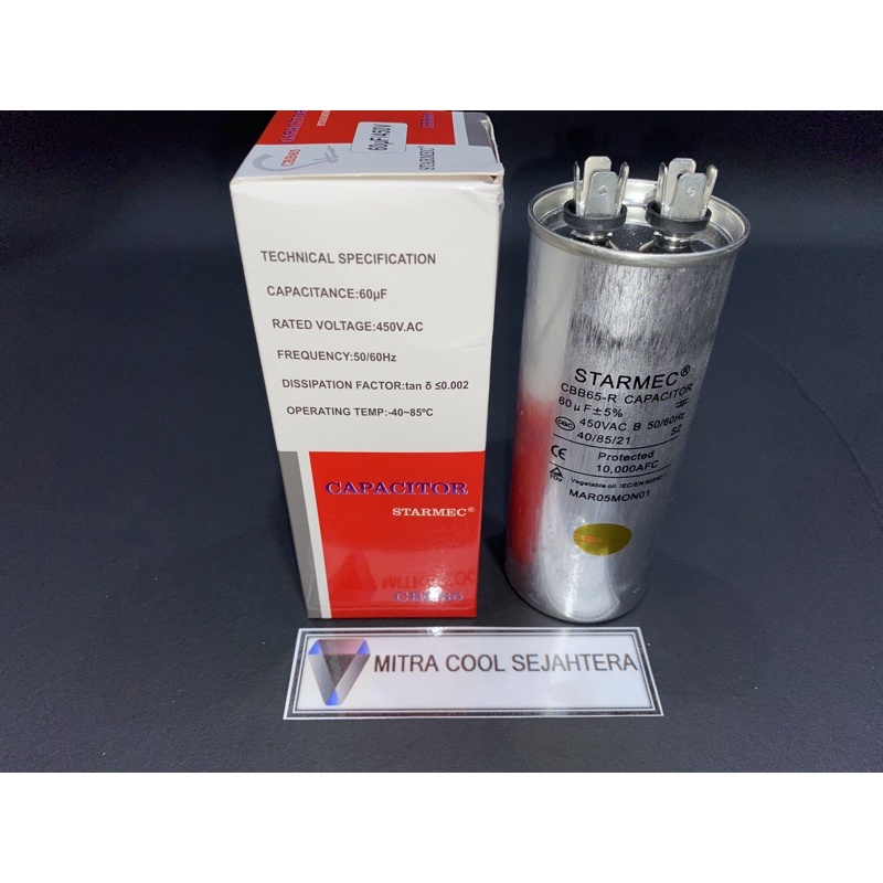 KAPASITOR AC 60 MIKRO CAPASITOR AC 60UF CAPASITOR AC 60 UF 450 VAC