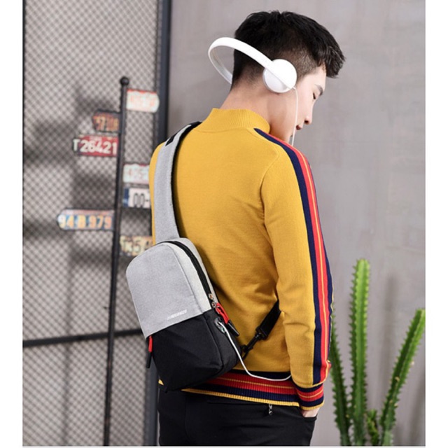 WYK30 SALE Tas New Korea Travel Sling Bag lubang earphone DXYizu Diskon Murah Impor TKM