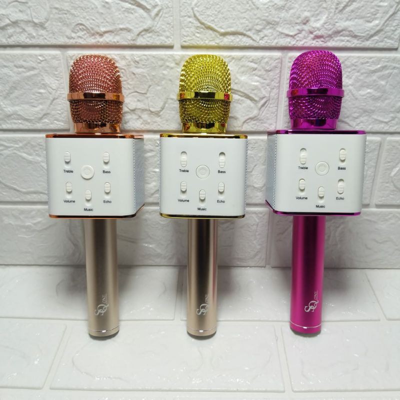 Mic Karaoke Bluetooth SQ ONE Q7 / Mic Wireless Speaker