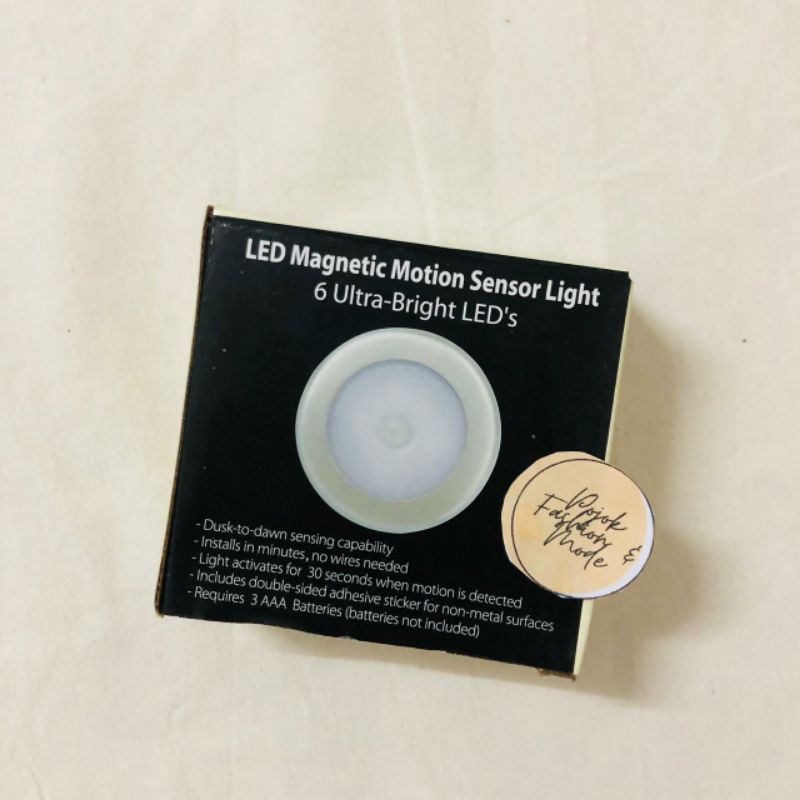 Lampu LED Sensor Bayangan LED Msgnetic Motion Sensor Light