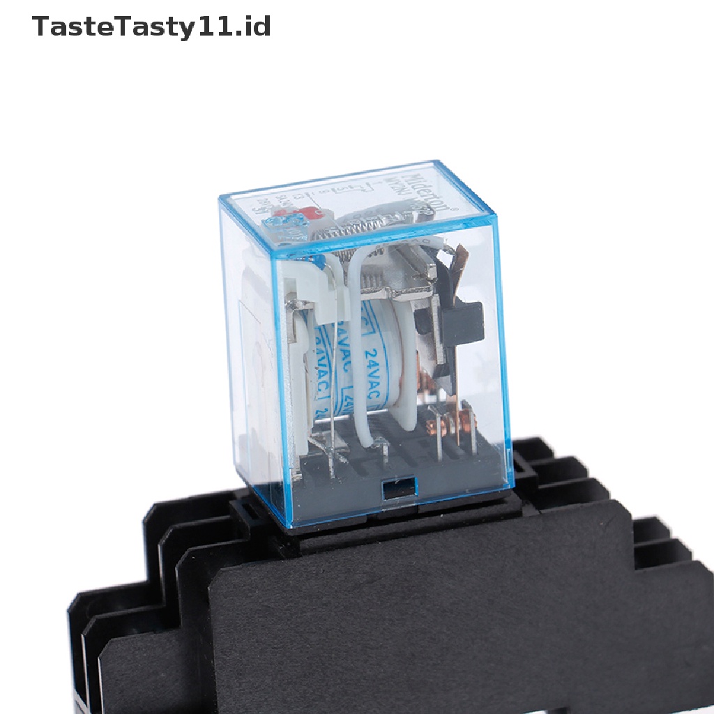 【TasteTasty】 AC220V 12VDC 24VDC 24VAC 5A 8PIN Coil Power MY2N-J Relay HH52P With Socket Base .