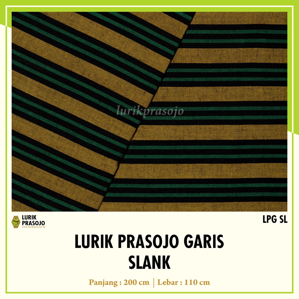kebaya wanita Lurik Prasojo Garis Slank