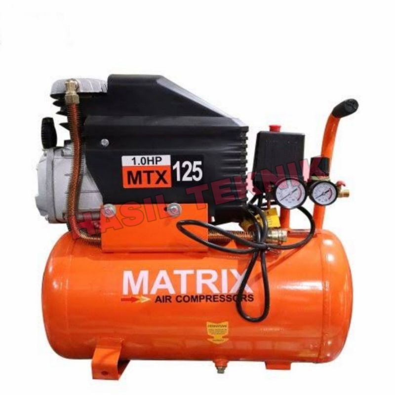 Kompresor Listrik Portable 1 HP Matrix MTX 125 25 Liter
