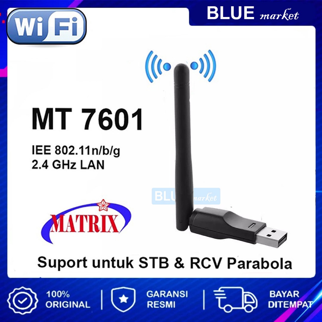 Matrix merah Bisa USB WiFi Dongle MT 7601 Bisa Untuk Set Top Box &amp; RCV Parabola 150mbps