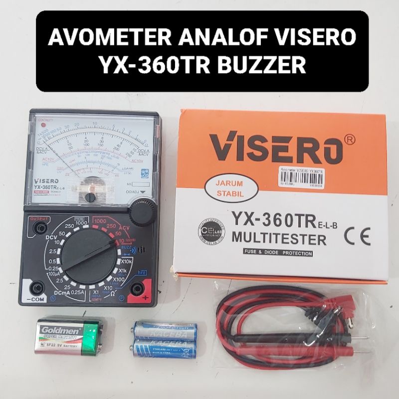 VISERO Avometer Analog YX-360TRELB Jarum Multi tester