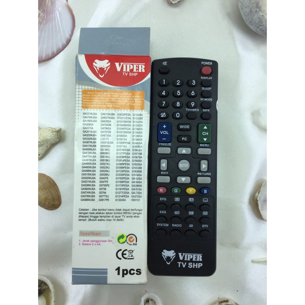 Remot / REMOTE TV SHARP MULTI LCD LED RM-L1846 GROSIR DAN ECERAN