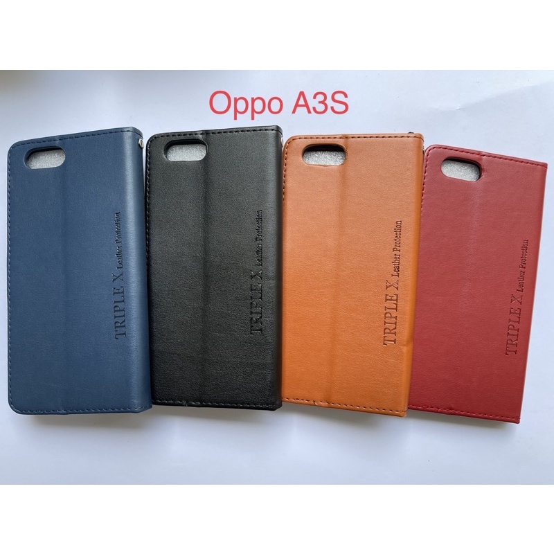 Leather Wallet Flip New Oppo A3s