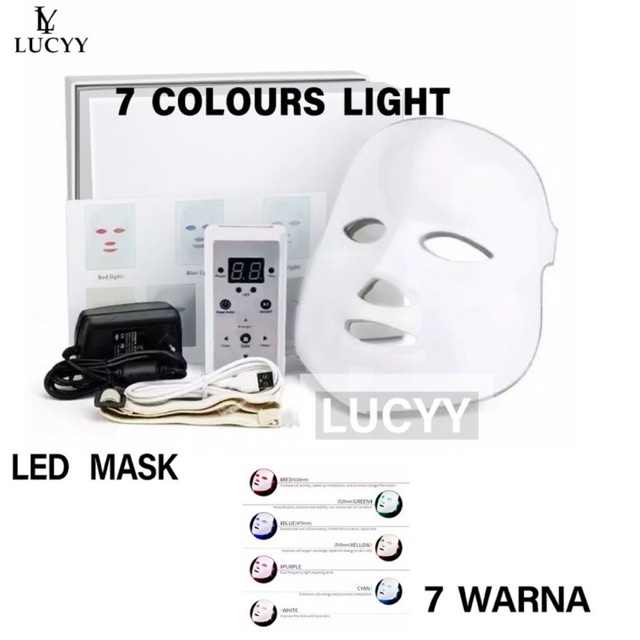 Masker LED PDT LIGHT 7IN 1 LED MASK /Beauty MASK LED PHOTON / Mask LED PDT LIGHT 7IN1 LED MASK COLOR  Masker LED PDT LIGHT 7IN1 LED MASK / MASKER LED PHOTON / Mask LED PDT LIGHT 7IN1 LED MASK