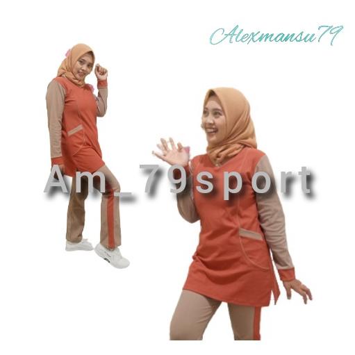 BAJU OLAHRAGA SYAR'I.AAI // SENAM MUSLIMAH //STELAN OLAHRAGA MUSLIMAH