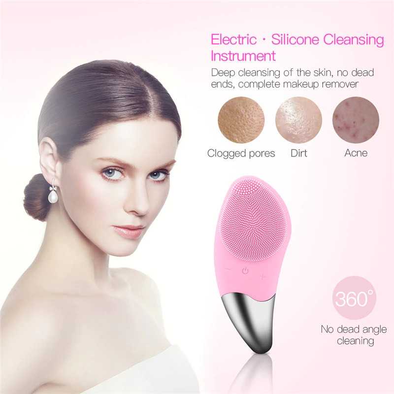 Sikat Pembersih Wajah Sonic Electric Facial Brush KINSEI BEAUTY BR-020