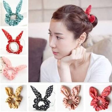 Kunciran Rambut chibi / ikat rambut kelinci pita lucu anak dewasa