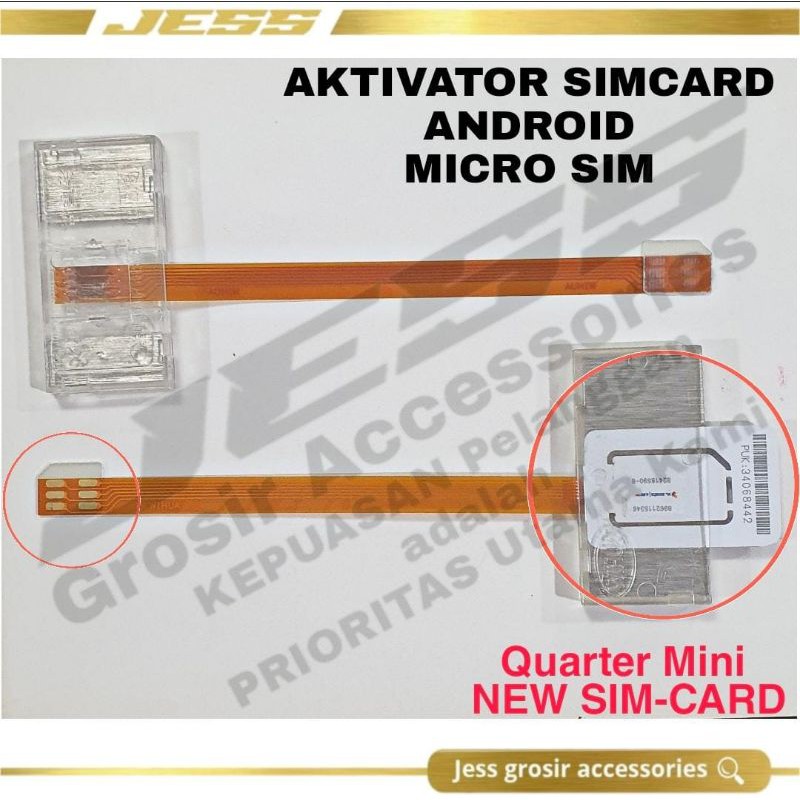 Aktivator New Mini Simcard Wihua Activator Sim card Kartu Perdana Android Quarter Kartu Chip Micro