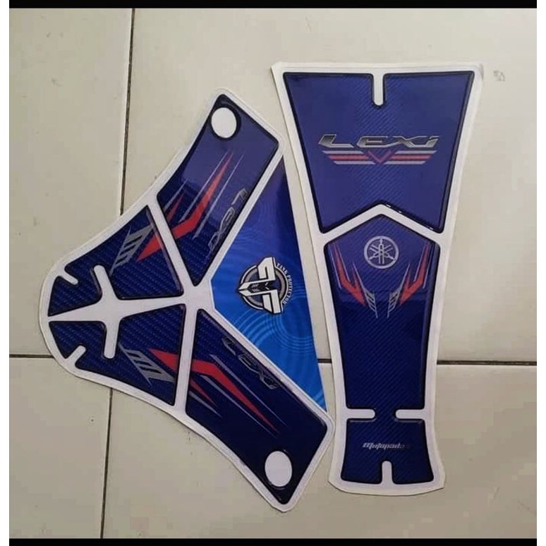 Sticker Stiker Timbul Resin Deck Pad Tankpad Yamaha Lexi 125