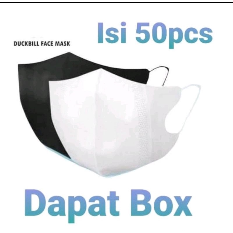 Masker Duckbill Murah isi 10/pack &amp; 50/pack (varian)