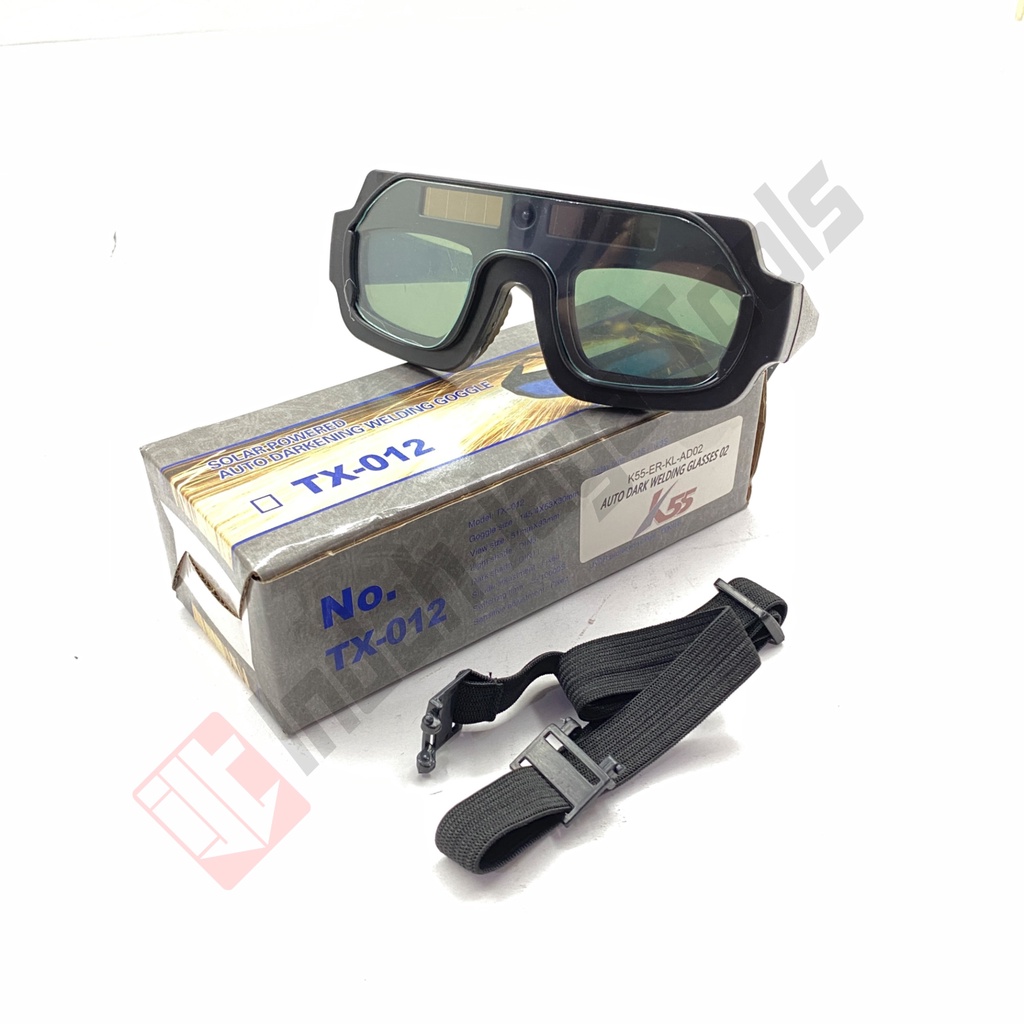 K55 Kacamata Las Otomatis - Welding Glass Auto Listrik Anti Silau