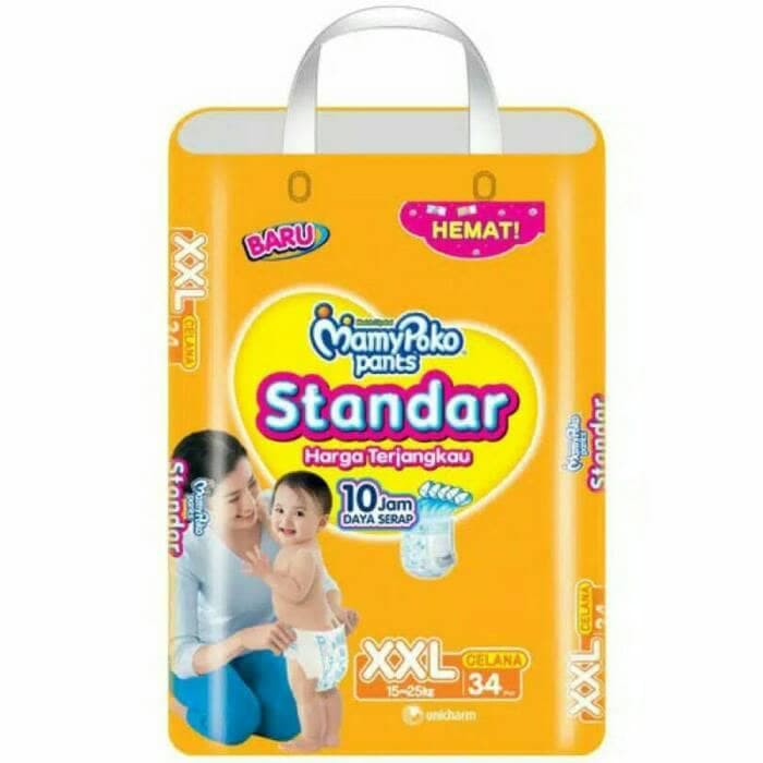 MAMY POKO PANTS STANDART X-TRA KERING XXL34 /DIAPERS / POPOK CELANA