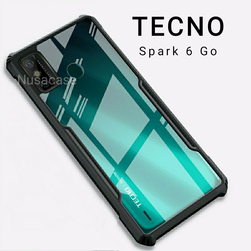 SPARK 6 GO Hard Case Fusion Shockproof Clear Armor Bumper -D2