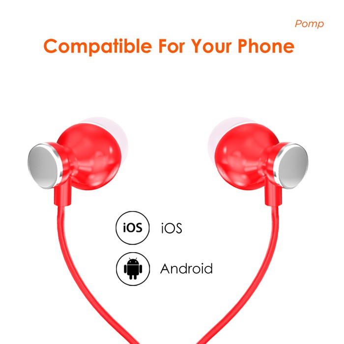 Earphone | Headset Bass I Handsfree JETE Pomp - Garansi Resmi 2 Tahun