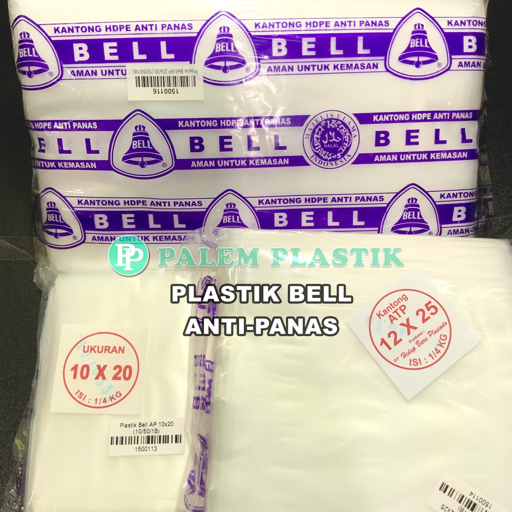 Kantong Plastik Kiloan BELL AP Tahan Anti Panas / HDPE Uk Kecil / Sedang
