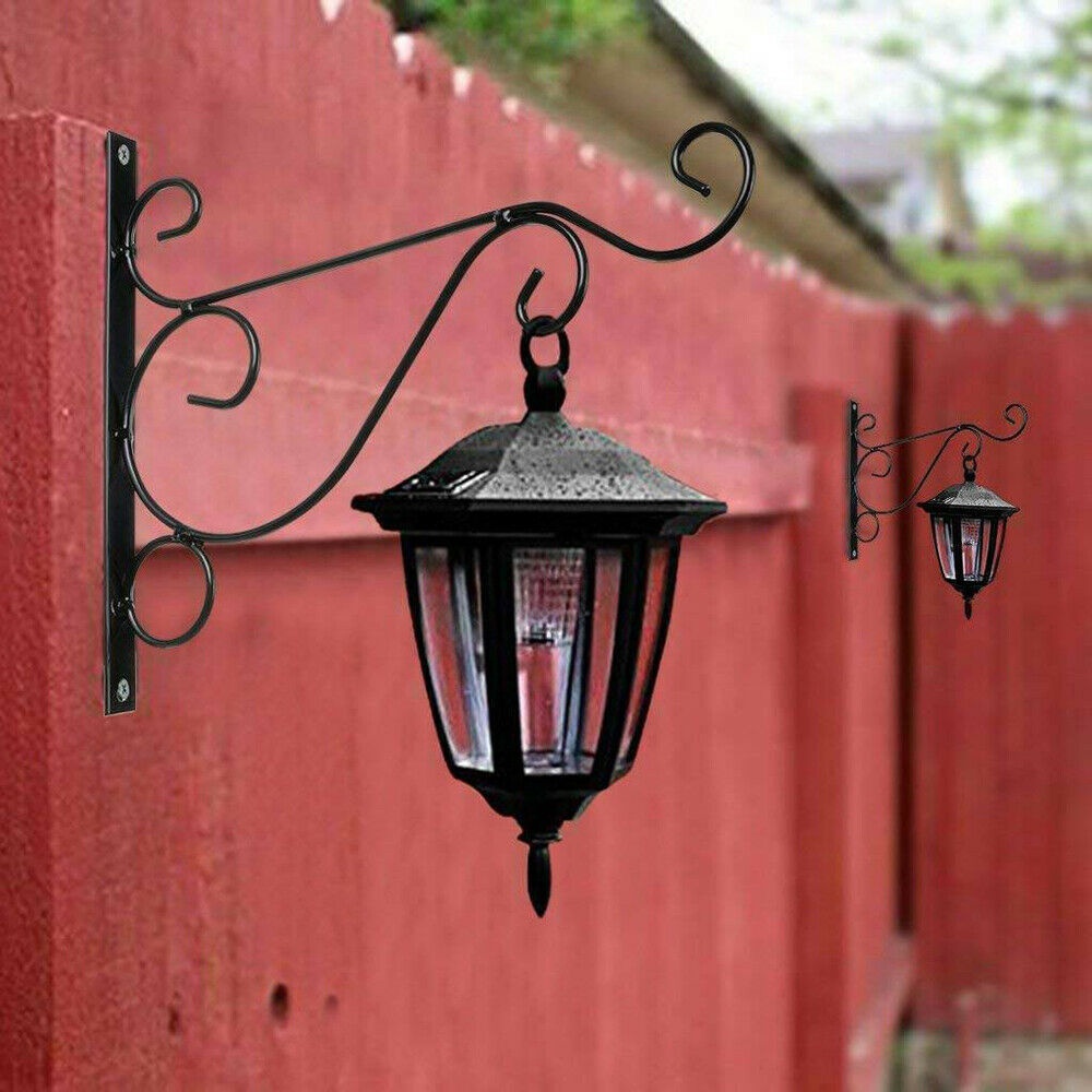 【COD Tangding】4pcs/set Heavy Duty Metal Hanging Basket Brackets Garden Plant Hanger Hook Wall Decor