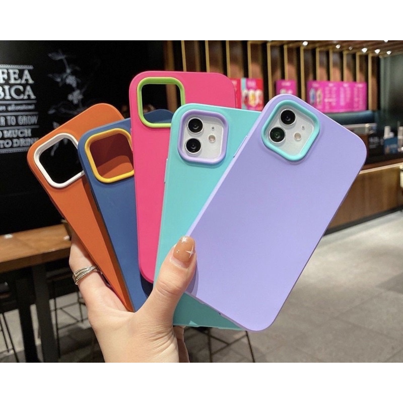 CASE POPHYBIRD IPHONE 13PROMAX 13MINI 13 13PRO 12PROMAX 12PRO 12 MINI 11PROMAX 11 11PRO XR XS XSMAX 7PLUS 8PLUS 7 8 SOFTCASE BUMPER AND SILICON PREMIUM 2 WARNA ! TIPE LENGKAP !