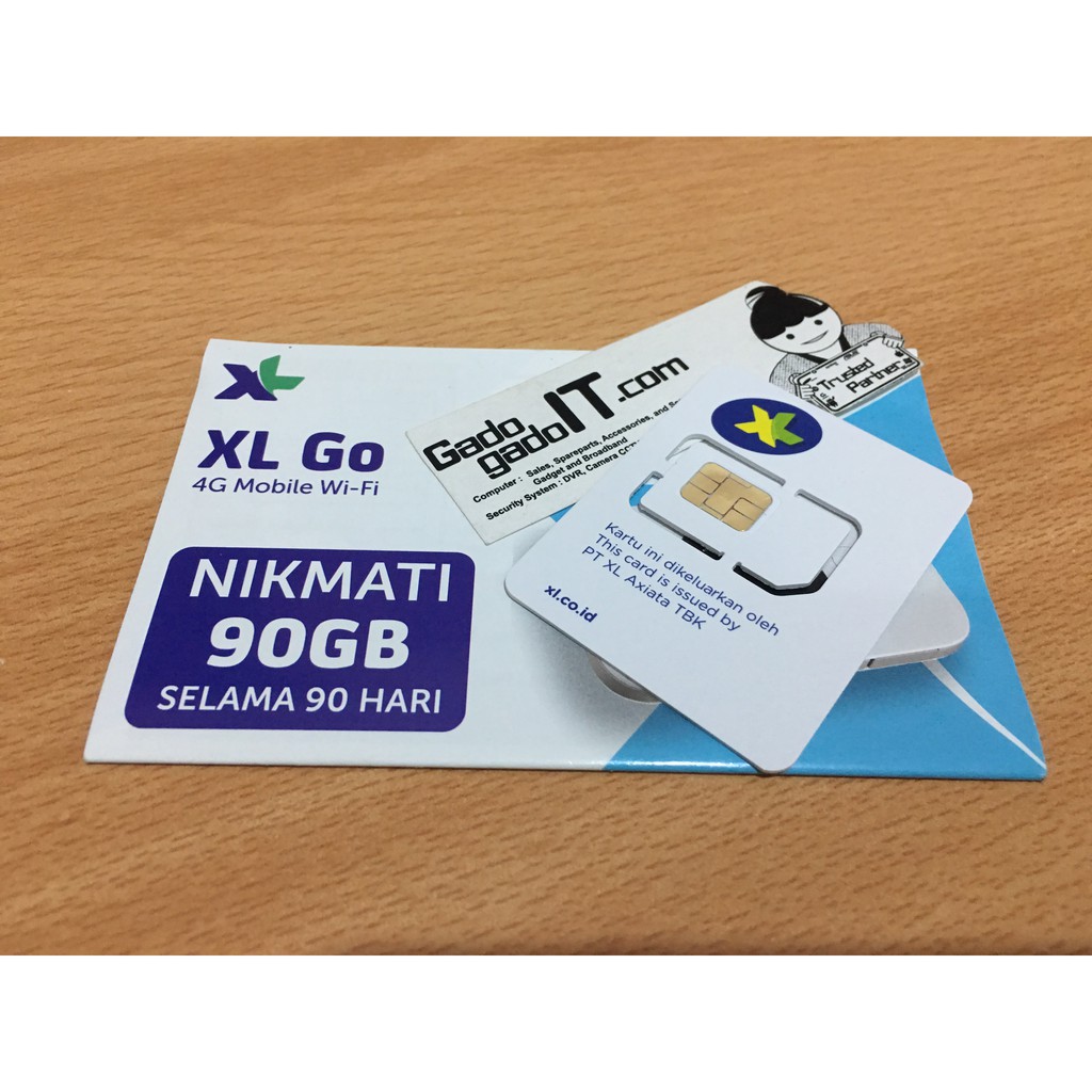 Kartu Perdana Internet XL Go 4G Gratis Kuota 90GB/3Bln Tanpa Isi Pulsa