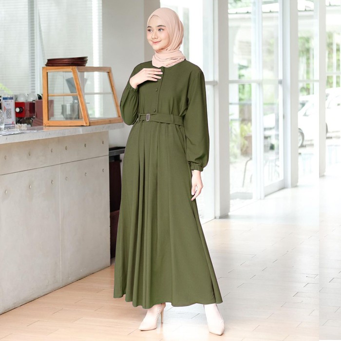 gamis terbaru 2021 remaja syari modern sarah maxy kekinian
