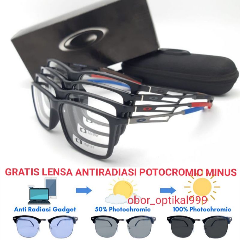 3218 kacamata  anti radiasi minus photocromic