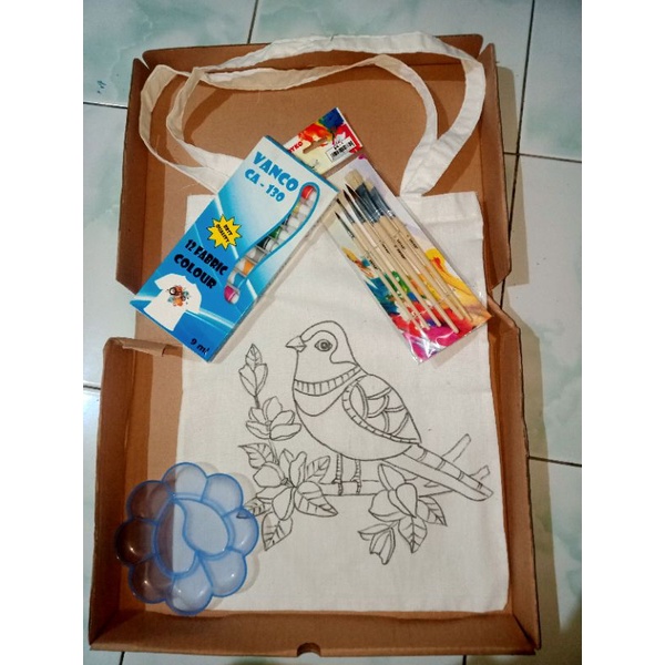 

paket mewarnai tas | mainan edukasi | painting bag | mewarnai tas | kado unik | tas lukis