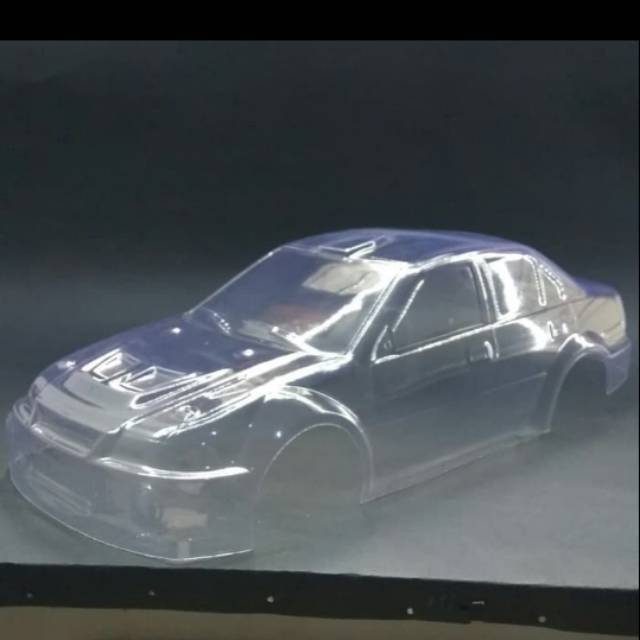 Body clear RC 1/10 Lancer Evo Vl handmade bahan mika 1mm