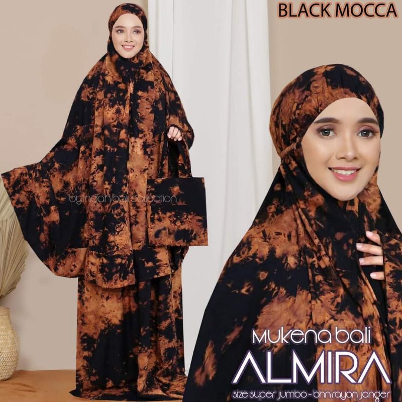 Mukena Tie dye Bali Almira Indahbali Rayon Katun jumbo