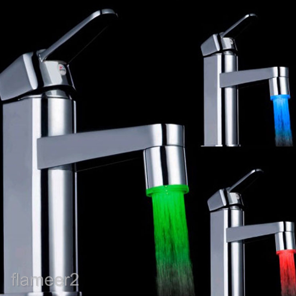3 Colored Changing Temperature Sensor Led Light Water Faucet Tap