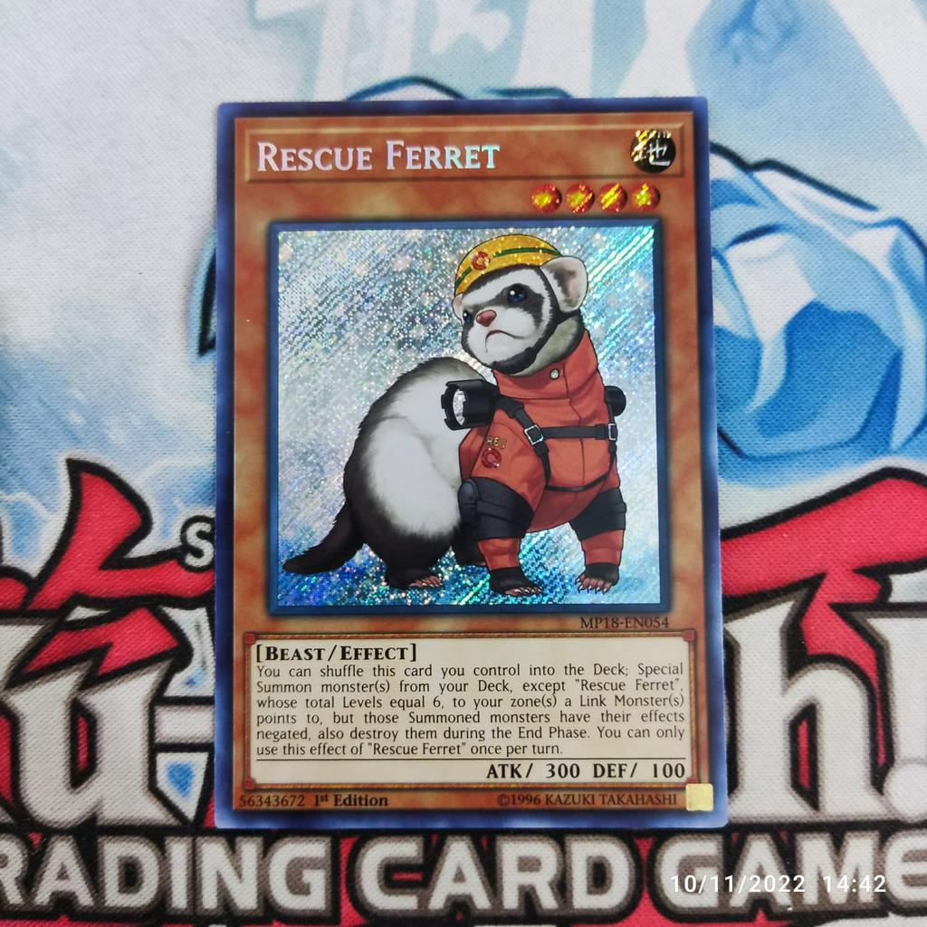 Jual yugioh rescue ferret MP18 secret rare original Shopee Indonesia
