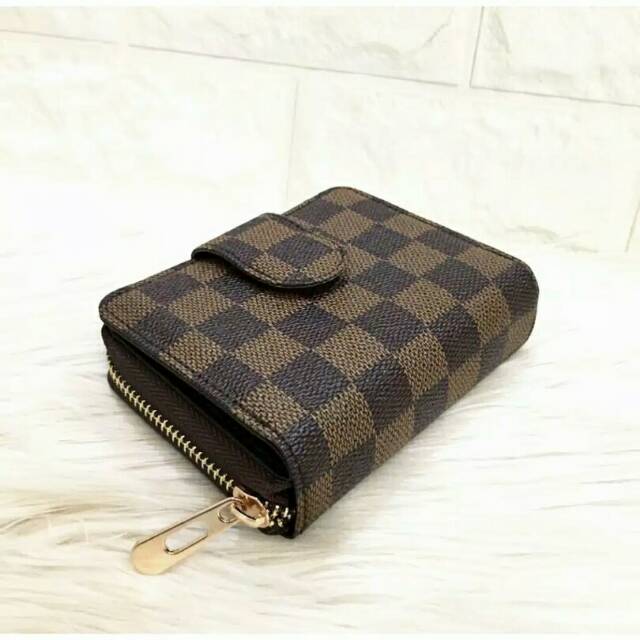 Dompet kartu mini mono damier/ Arrow lisa/dompet koin/dompet lipat/dompet wanita kecil simple lucu