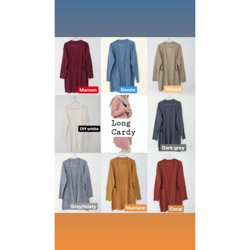 OUTER RAJUT WANITA PREMIUM / CARDI RAJUT PREMIUM