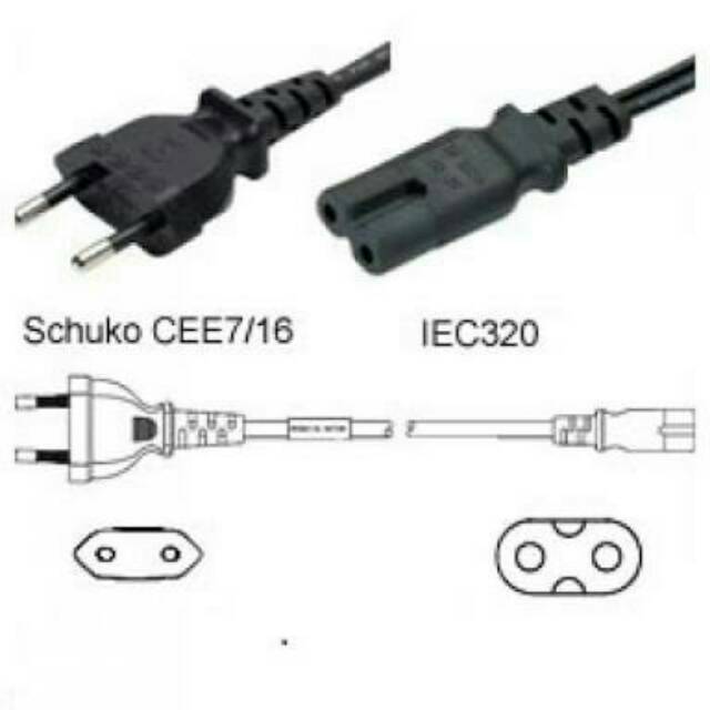 Kabel ac power cord 8 / Kabel power tape radio / Kabel power ps2 ps 2 / Kabel power compo