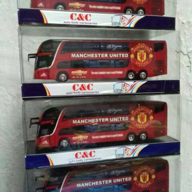 Miniatur Bus Sepakbola Eropa Manchester United Shopee Indonesia