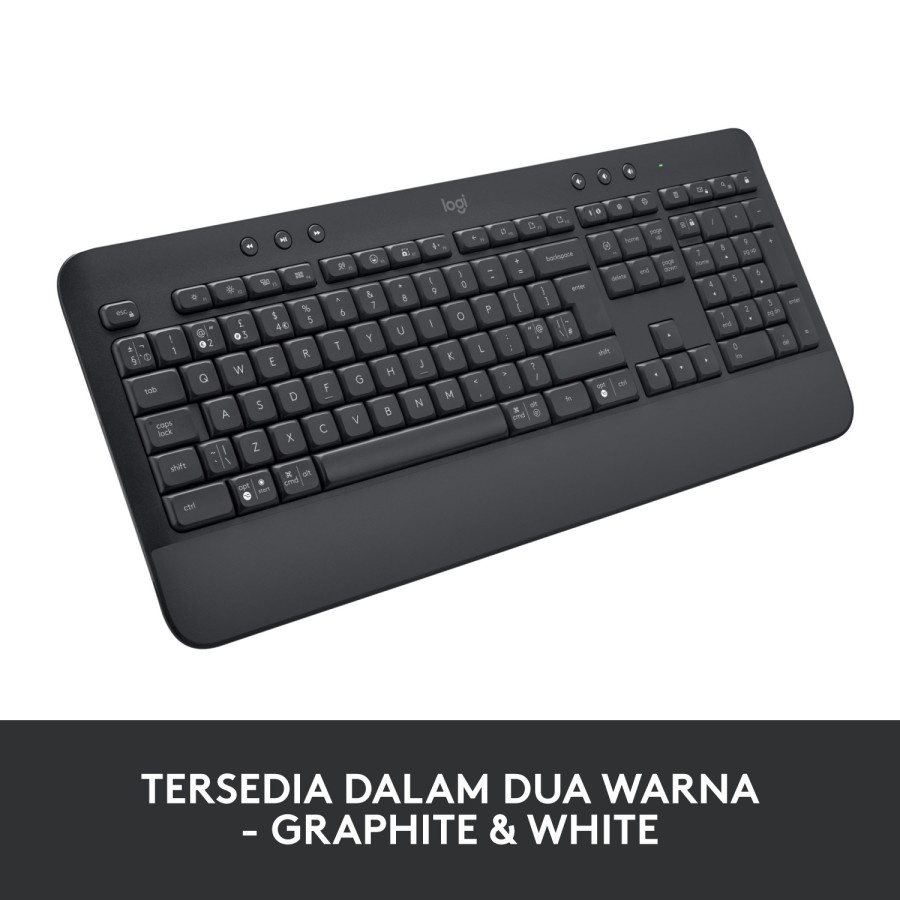 Logitech Signature K650 Keyboard Wireless Bluetooth Comfort Original Garansi Resmi