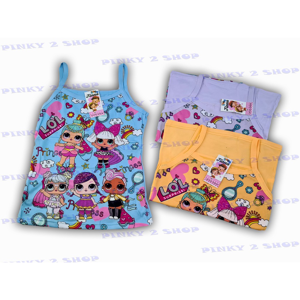 TANKTOP SINGLET ANAK BAHAN ADEM MOTIF KARTUN