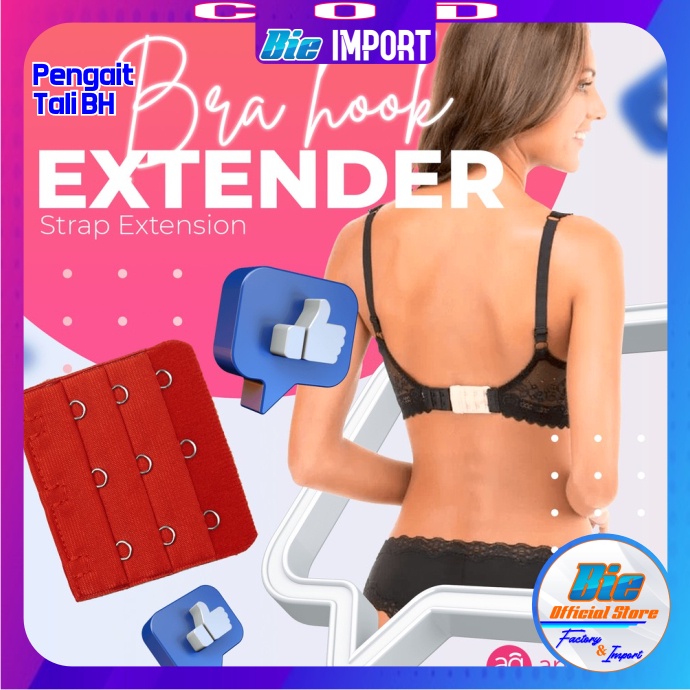 Pengait Bra Extension / Tali BH 2 &amp; 3 Baris Impor Best Seller