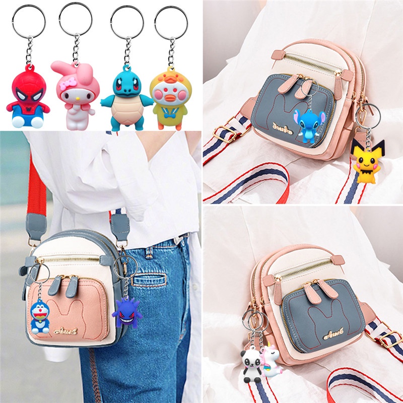 Tk Gantungan Kunci Bentuk Monster Kartun Lucu Bahan Pvc Untuk Anak / Dewasa