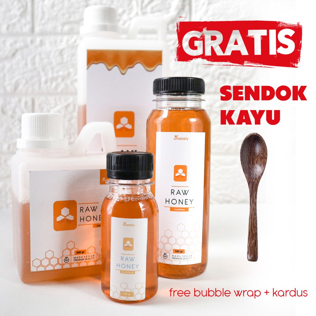 

Madu mentah Raw honey Madu Murni Nektar Multiflora 100% Asli Alami tanpa proses JSR Superfood